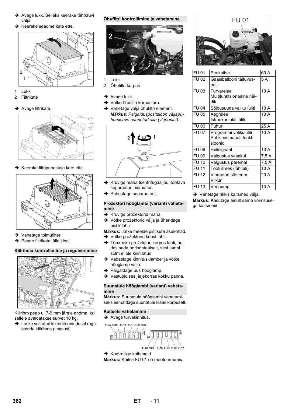 Karcher KM 130-300 R Lpg User Manual | Page 362 / 448