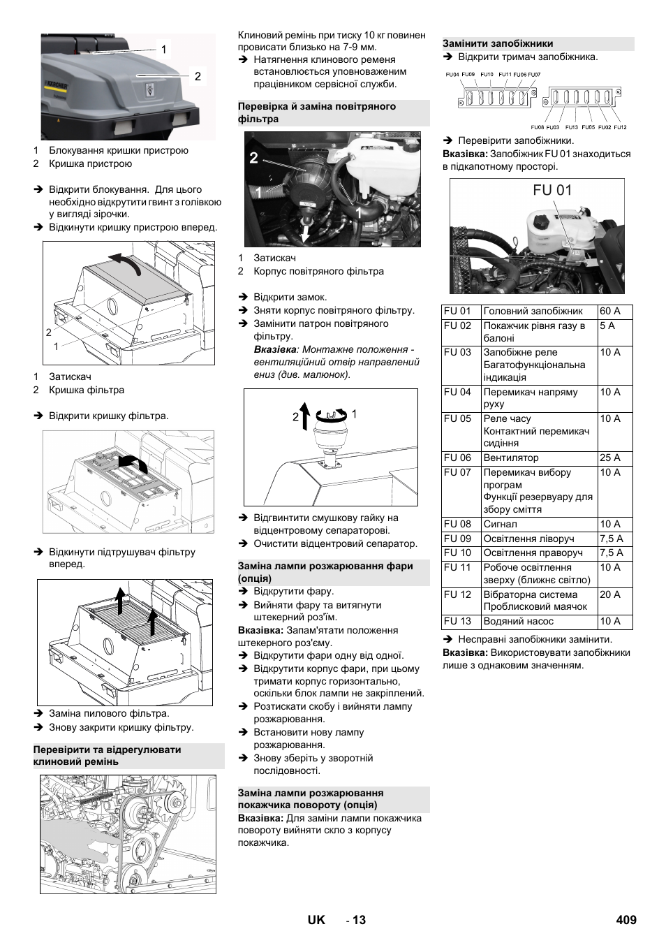 Karcher KM 130-300 R Lpg User Manual | Page 409 / 448