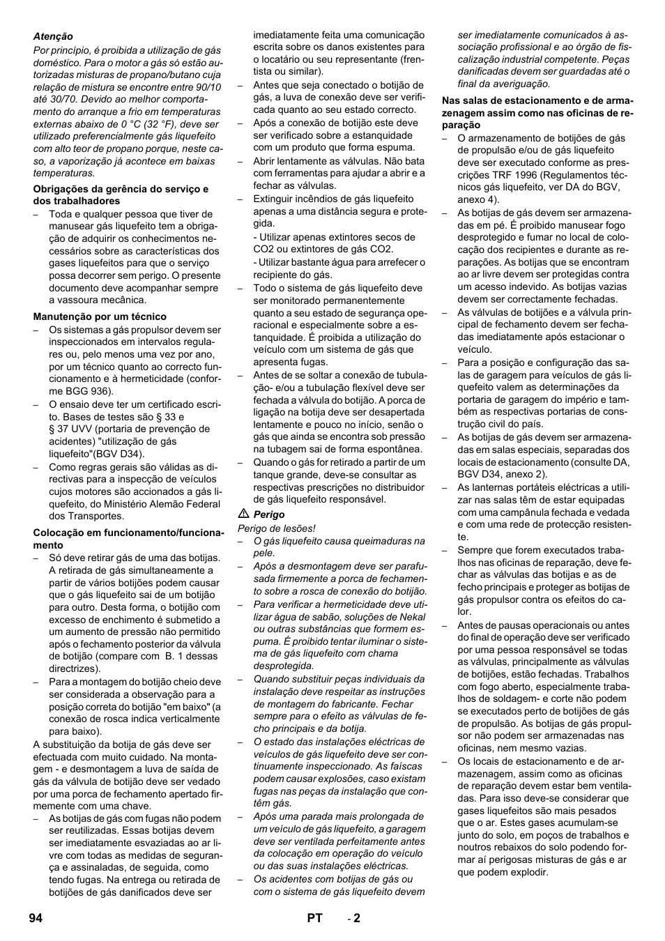 94 pt | Karcher KM 130-300 R Lpg User Manual | Page 94 / 448
