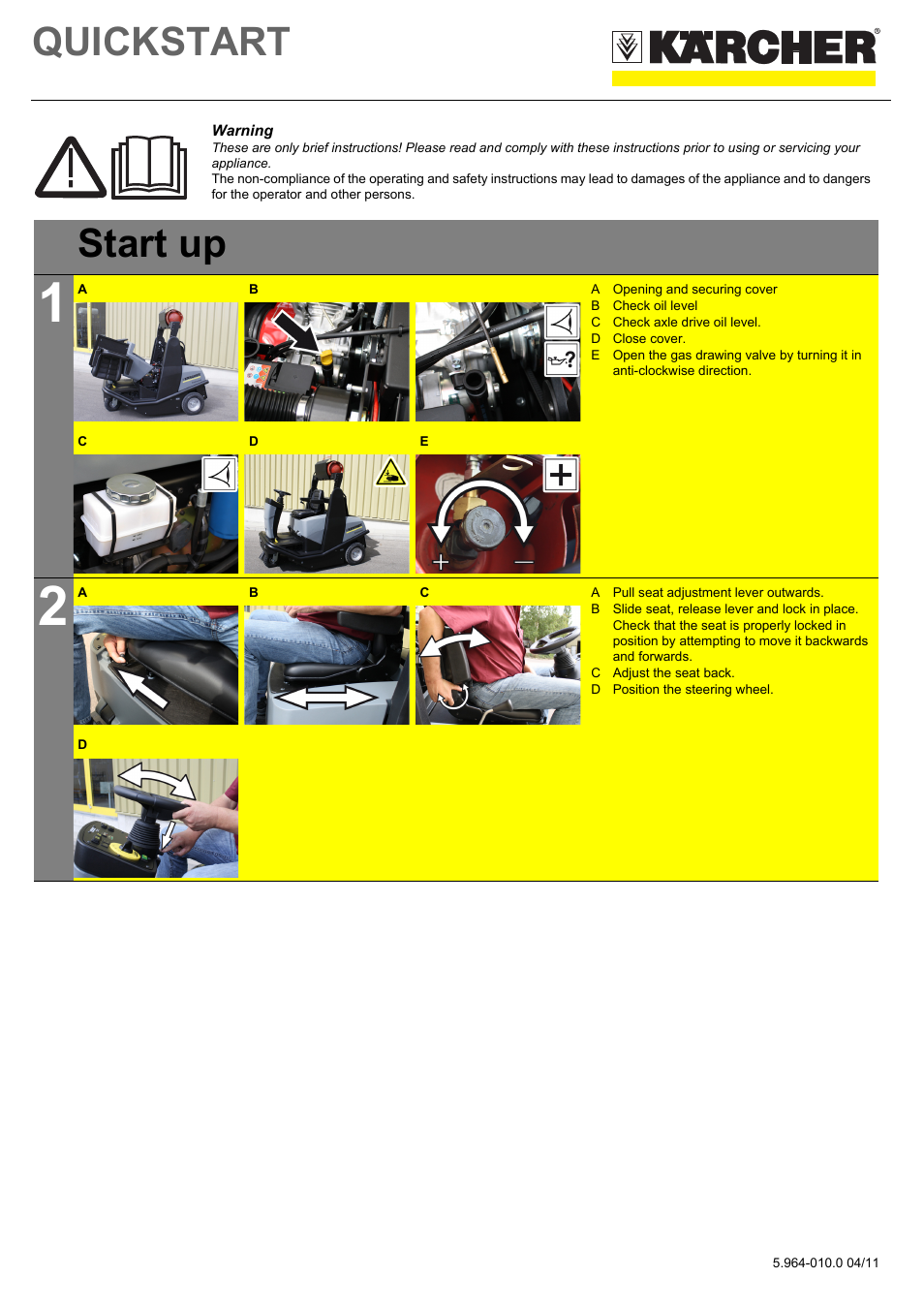 Karcher KM 120-150 R LPG User Manual | 6 pages