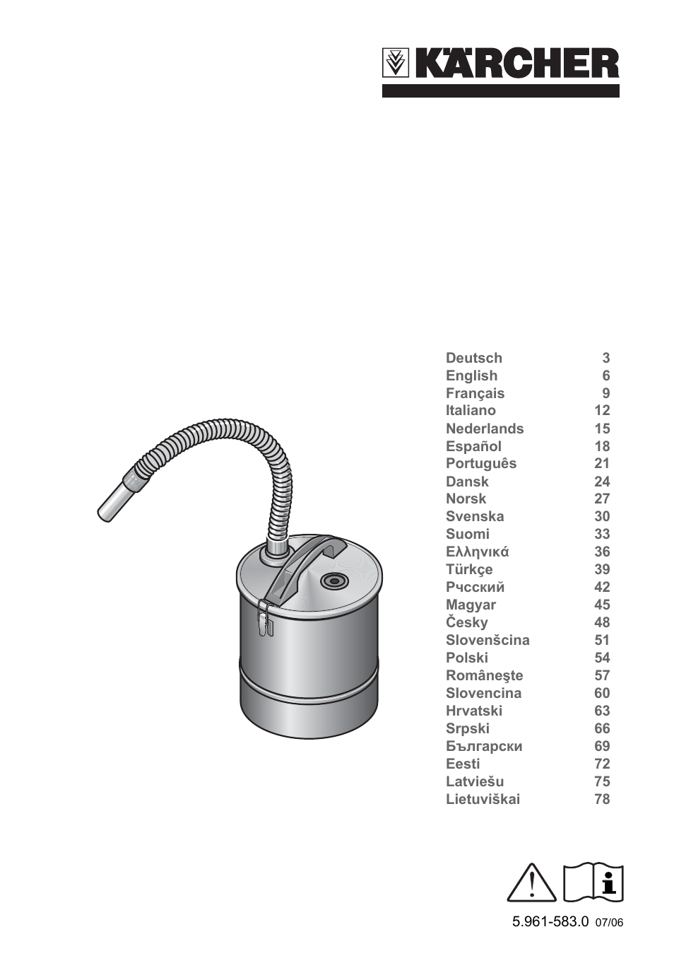 Karcher Filtr na hrubé nečistoty a popel Premium User Manual | 84 pages