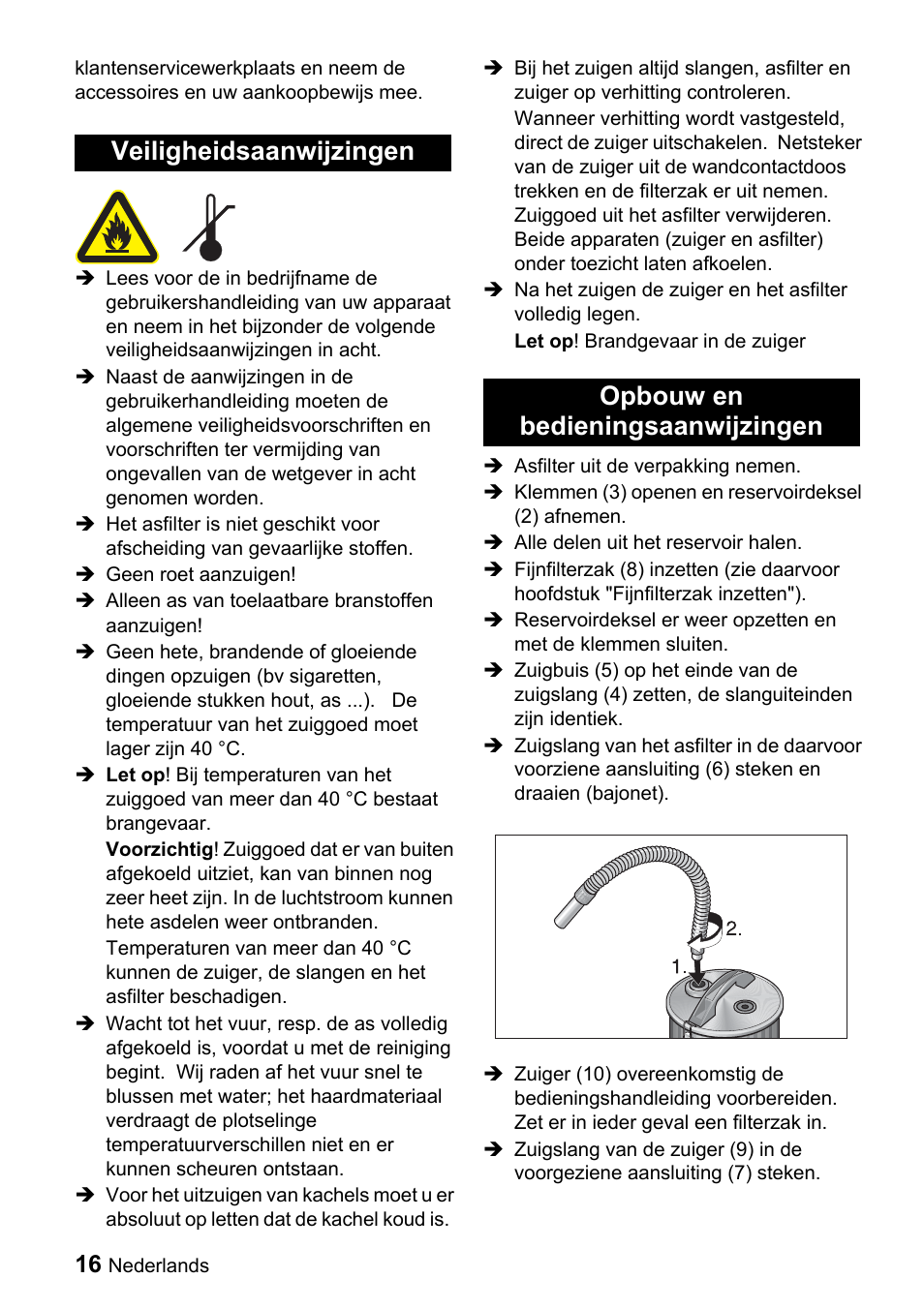 Karcher Filtr na hrubé nečistoty a popel Premium User Manual | Page 16 / 84