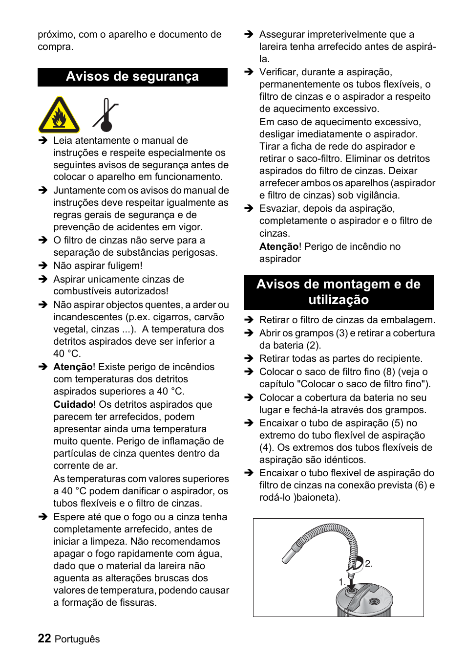 Karcher Filtr na hrubé nečistoty a popel Premium User Manual | Page 22 / 84