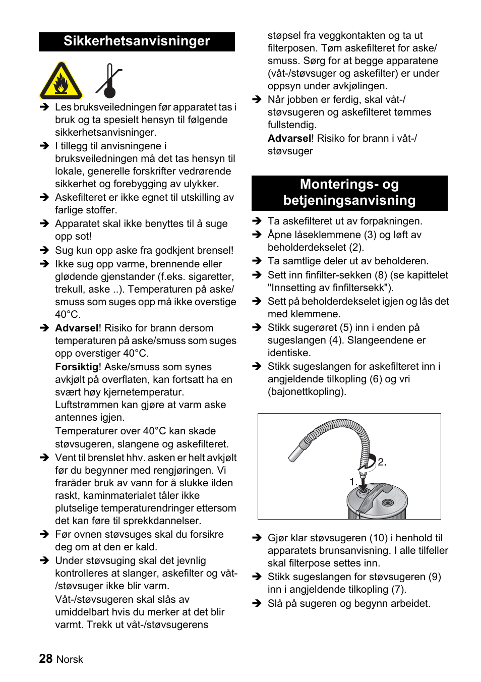 Karcher Filtr na hrubé nečistoty a popel Premium User Manual | Page 28 / 84