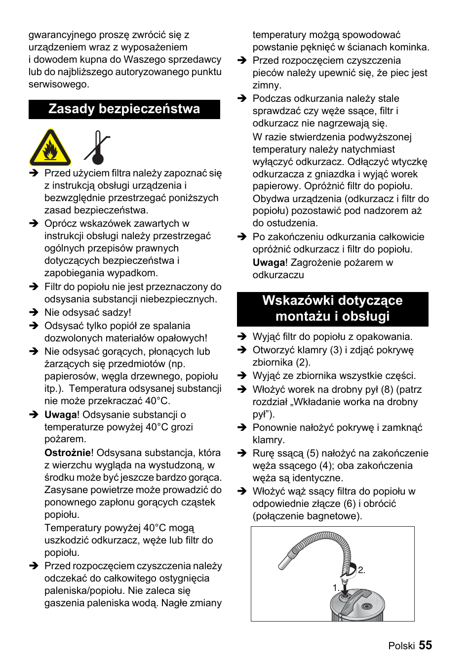 Karcher Filtr na hrubé nečistoty a popel Premium User Manual | Page 55 / 84