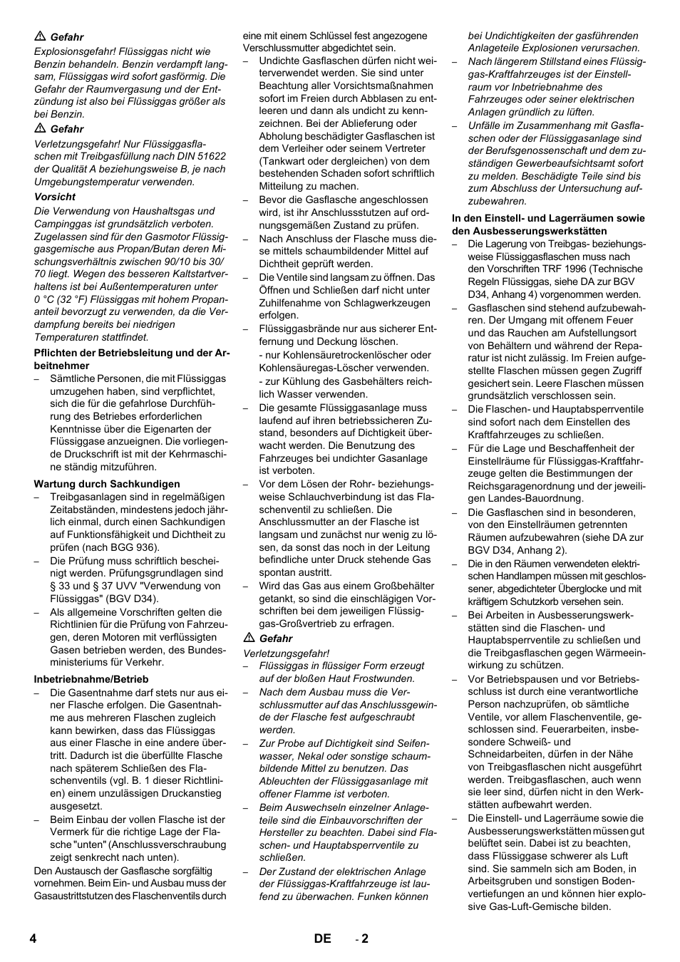 Karcher KM 170-600 R Lpg User Manual | Page 4 / 472