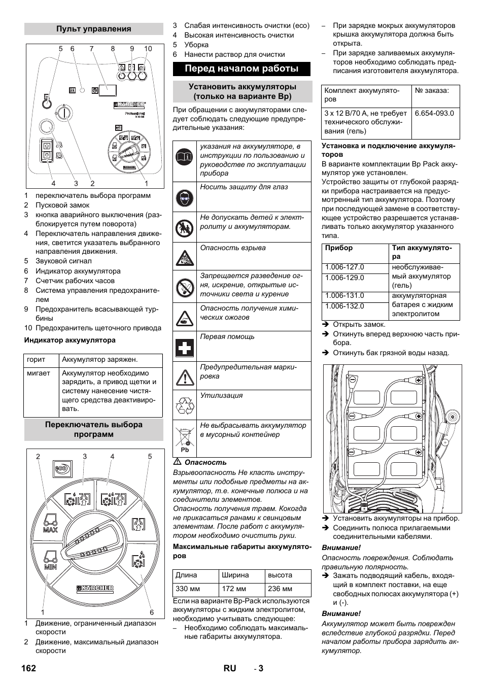 Перед началом работы | Karcher BD 50-40 RS Bp User Manual | Page 162 / 332