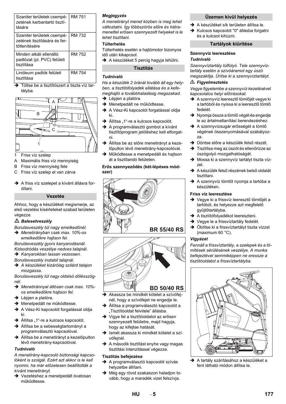 Karcher BD 50-40 RS Bp User Manual | Page 177 / 332