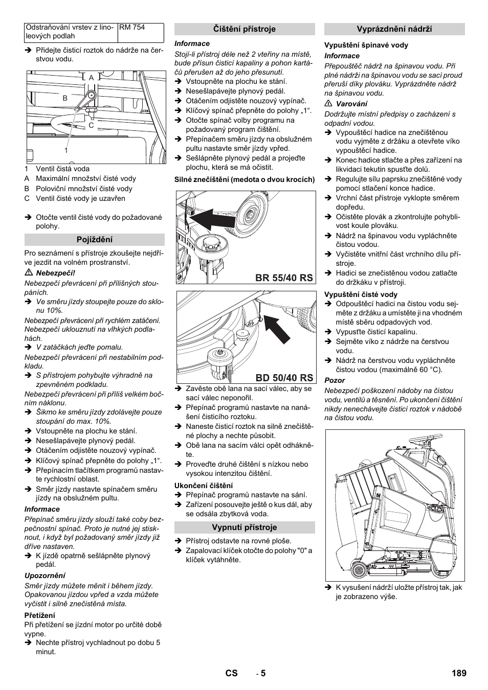 Karcher BD 50-40 RS Bp User Manual | Page 189 / 332