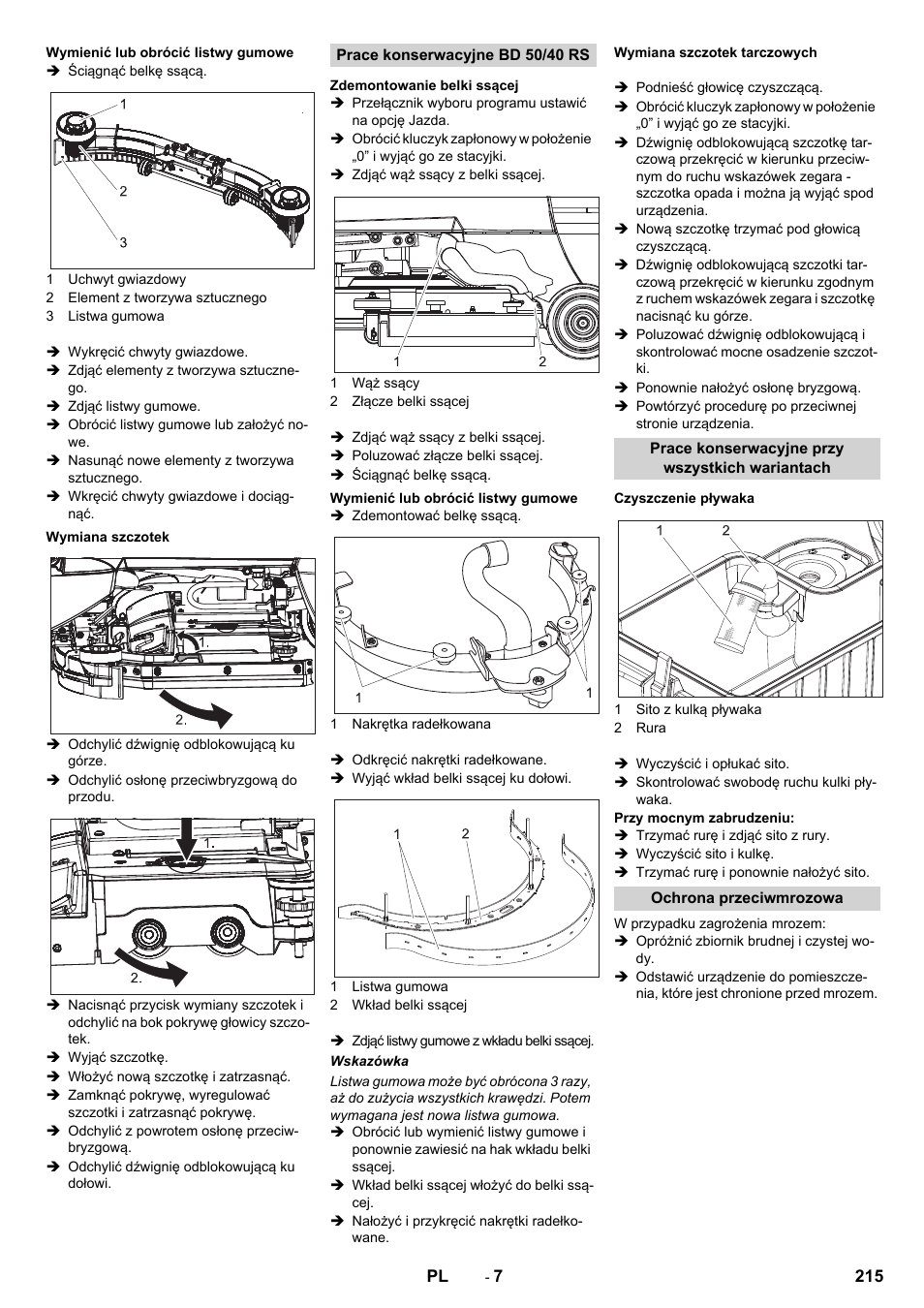 Karcher BD 50-40 RS Bp User Manual | Page 215 / 332