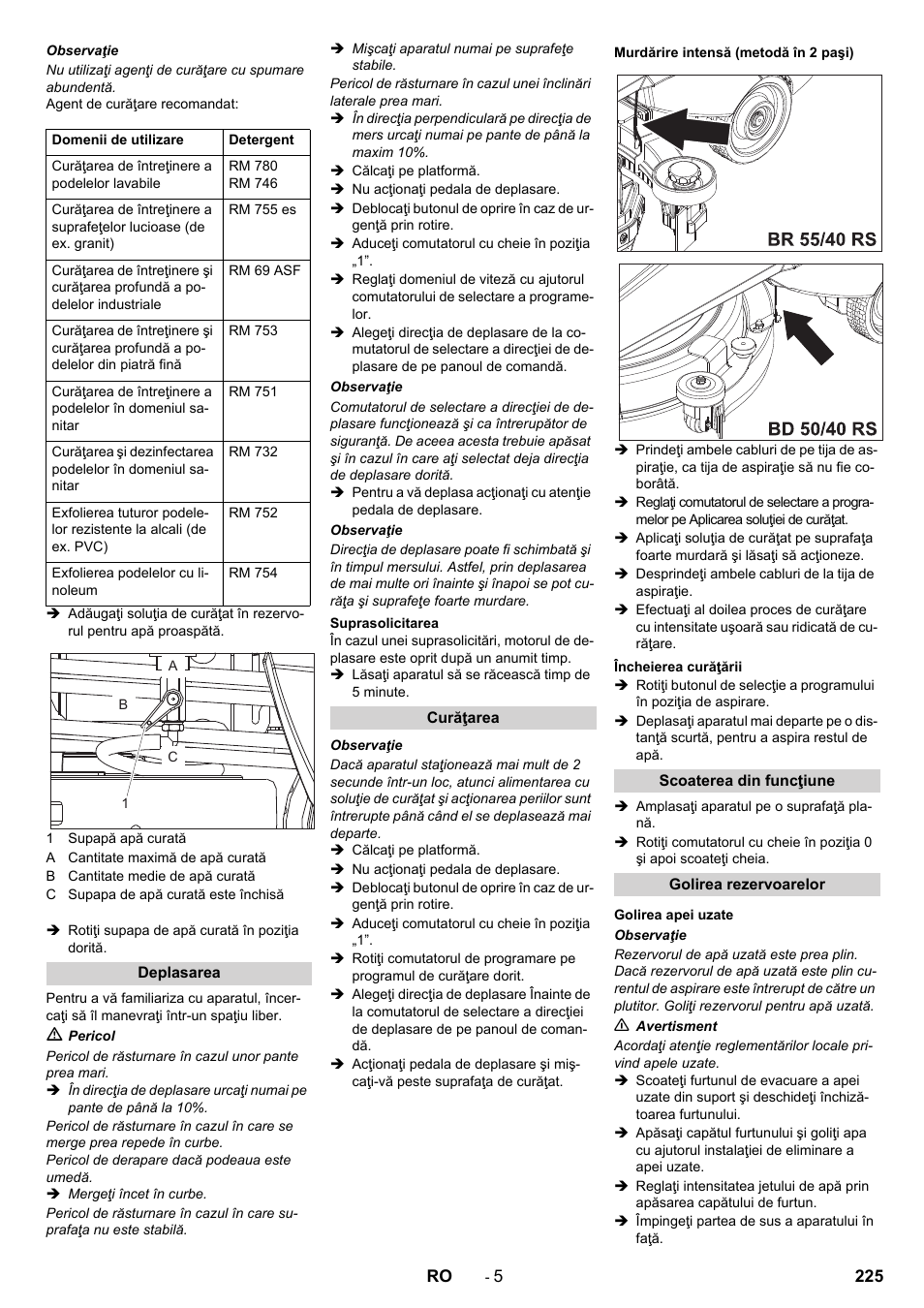 Karcher BD 50-40 RS Bp User Manual | Page 225 / 332