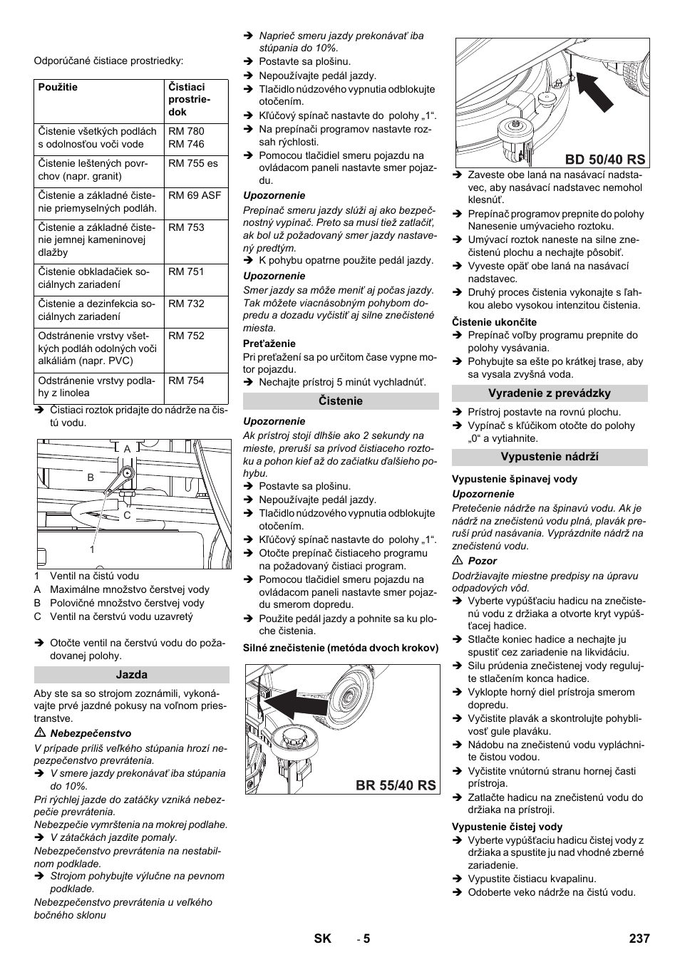 Karcher BD 50-40 RS Bp User Manual | Page 237 / 332