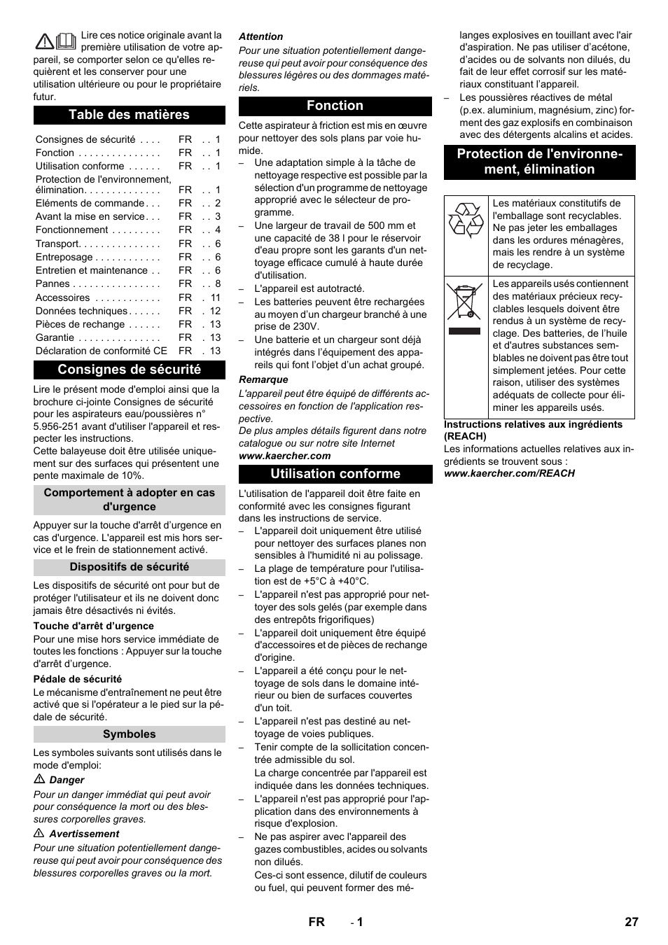 Karcher BD 50-40 RS Bp User Manual | Page 27 / 332