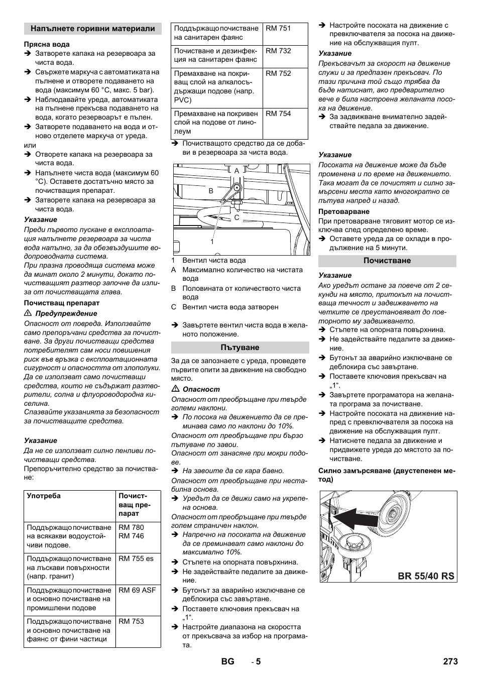 Karcher BD 50-40 RS Bp User Manual | Page 273 / 332
