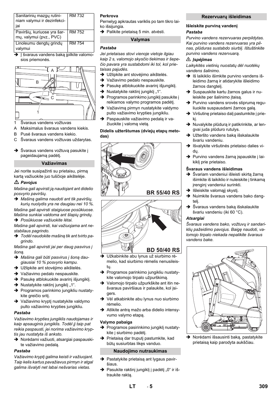 Karcher BD 50-40 RS Bp User Manual | Page 309 / 332