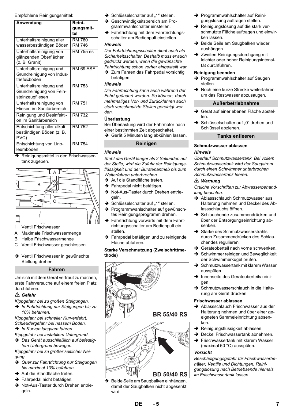Karcher BD 50-40 RS Bp User Manual | Page 7 / 332