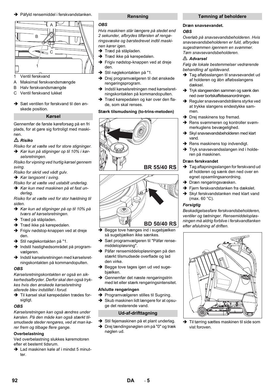 Karcher BD 50-40 RS Bp User Manual | Page 92 / 332