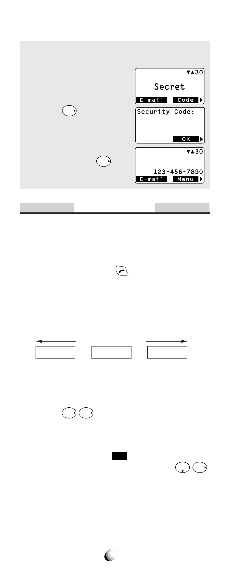 Link dialing, Recalling a secret number, Storing linked numbers | Audiovox 9155-GPX User Manual | Page 50 / 107