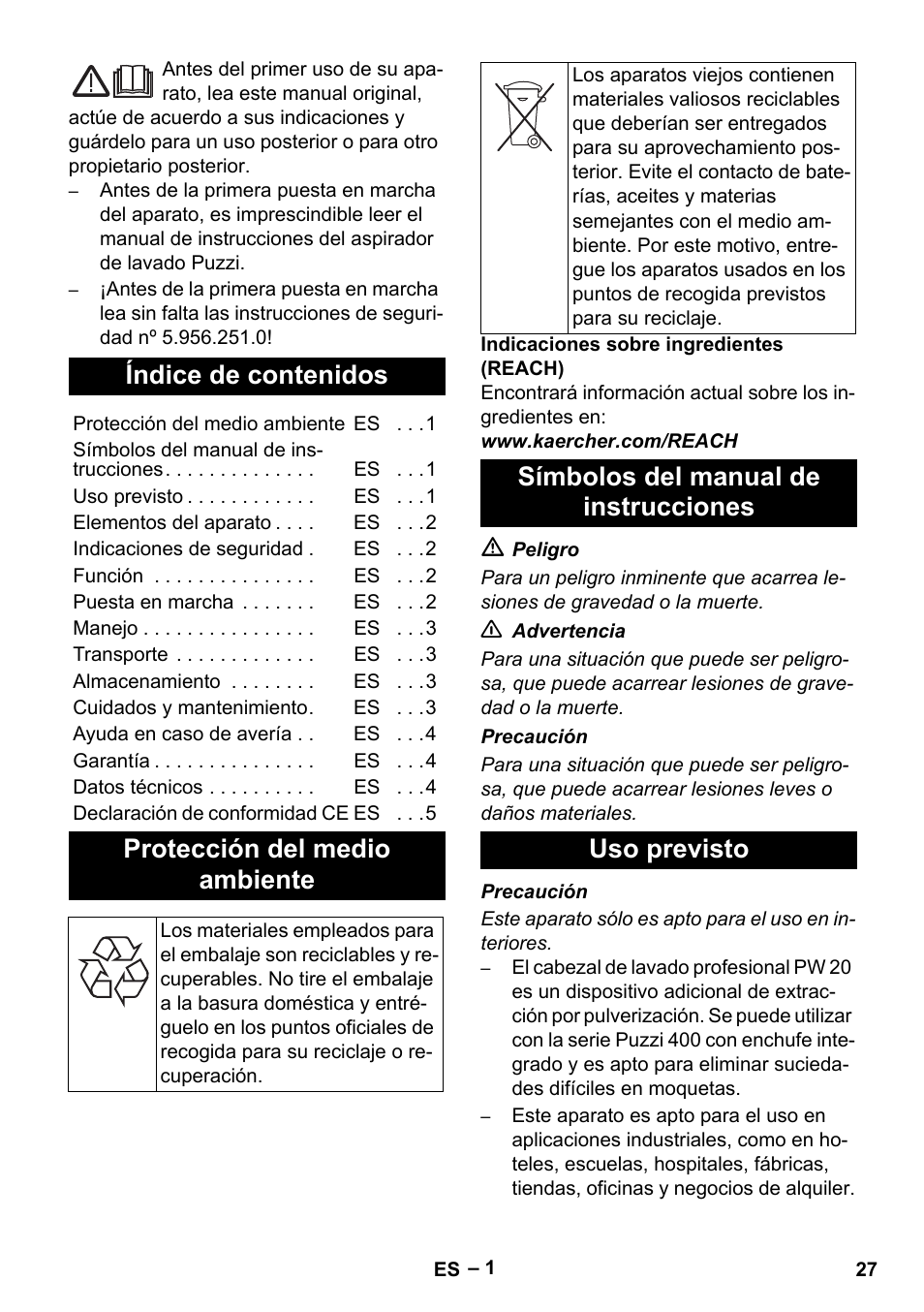 Karcher PW 20 User Manual | Page 27 / 132