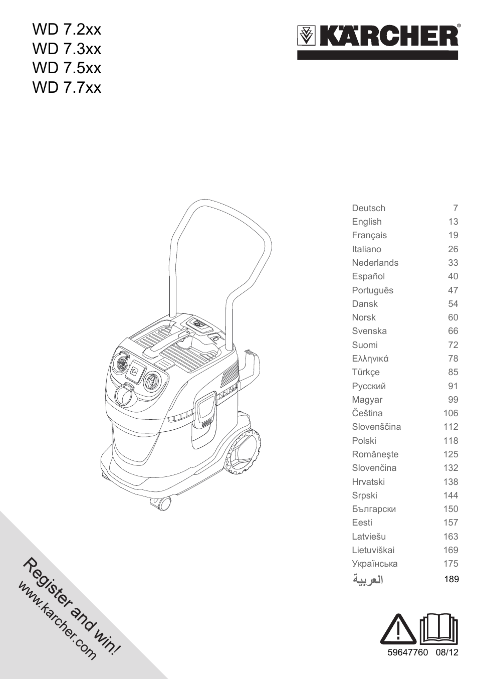 Karcher WD 7-700 P User Manual | 192 pages