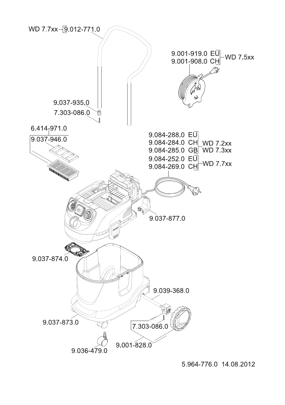 Karcher WD 7-700 P User Manual | Page 190 / 192