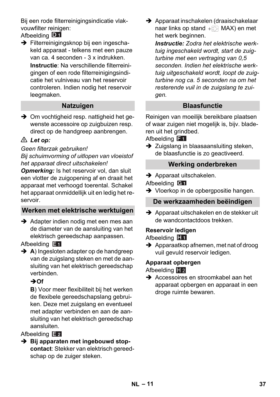 Karcher WD 7-700 P User Manual | Page 37 / 192