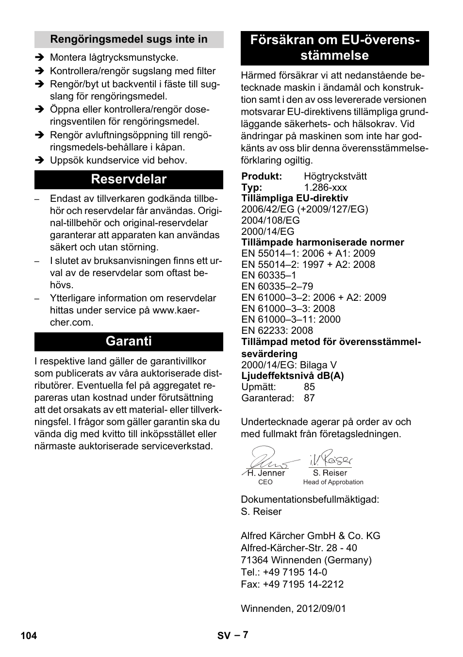 Karcher HD 10-21 4 SX Plus User Manual | Page 104 / 260