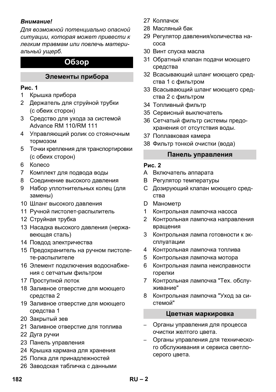 Обзор | Karcher HDS 11-18 4 S Basic User Manual | Page 182 / 376