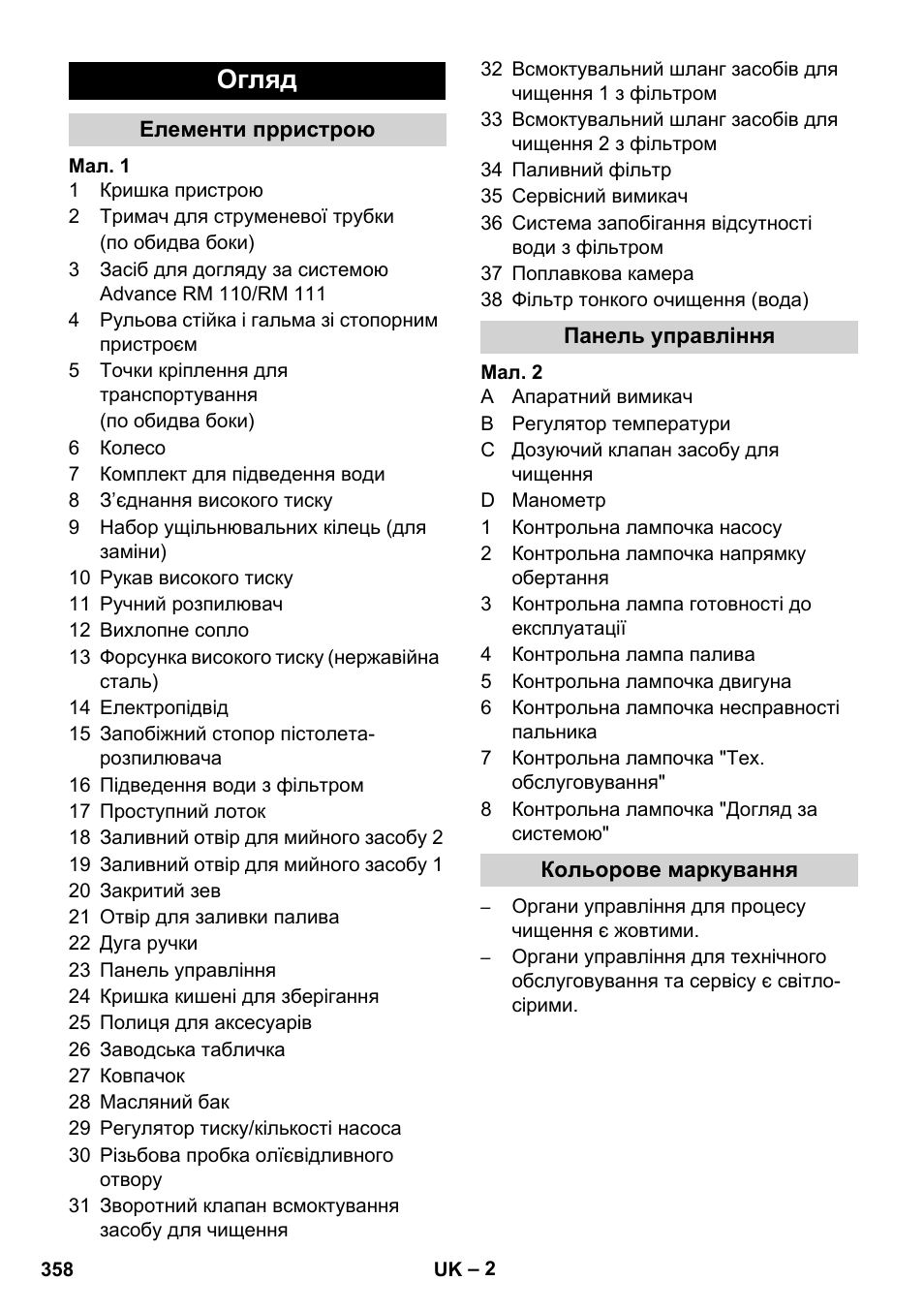 Огляд | Karcher HDS 11-18 4 S Basic User Manual | Page 358 / 376