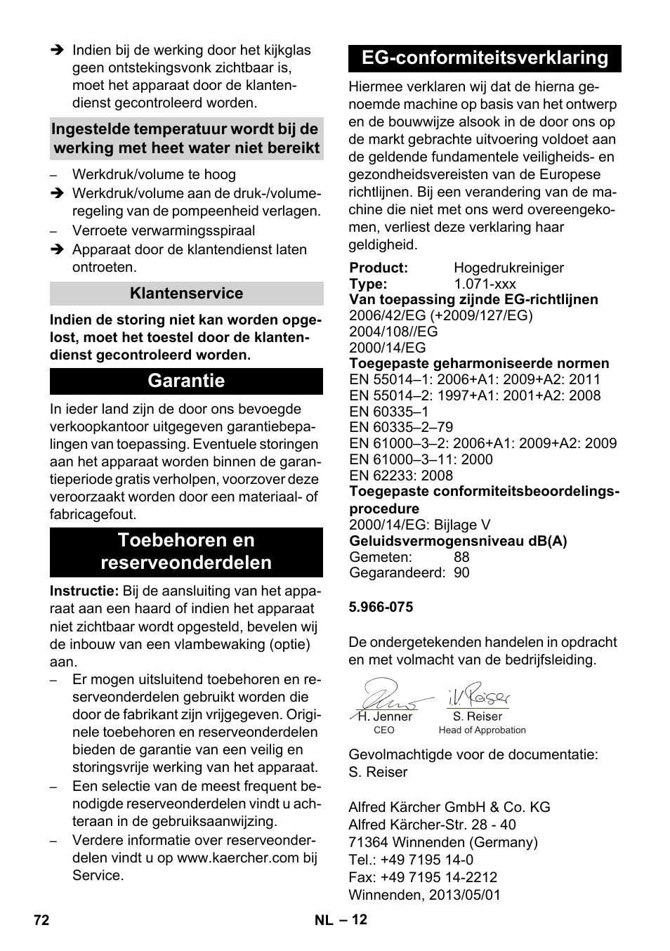 Karcher HDS 11-18 4 S Basic User Manual | Page 72 / 376