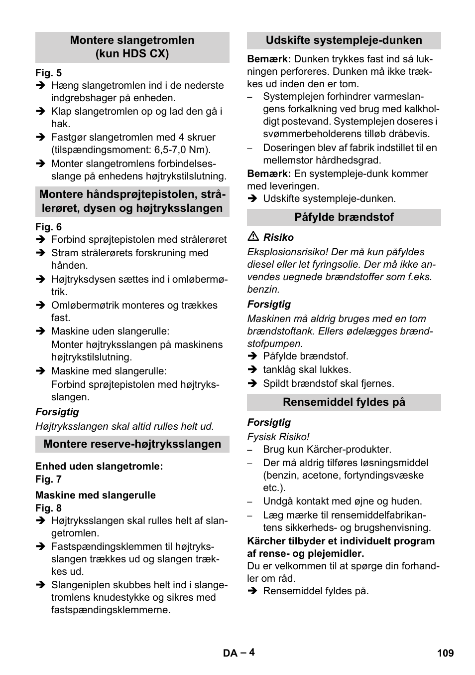 Karcher HDS 7-16 4C Basic User Manual | Page 109 / 376