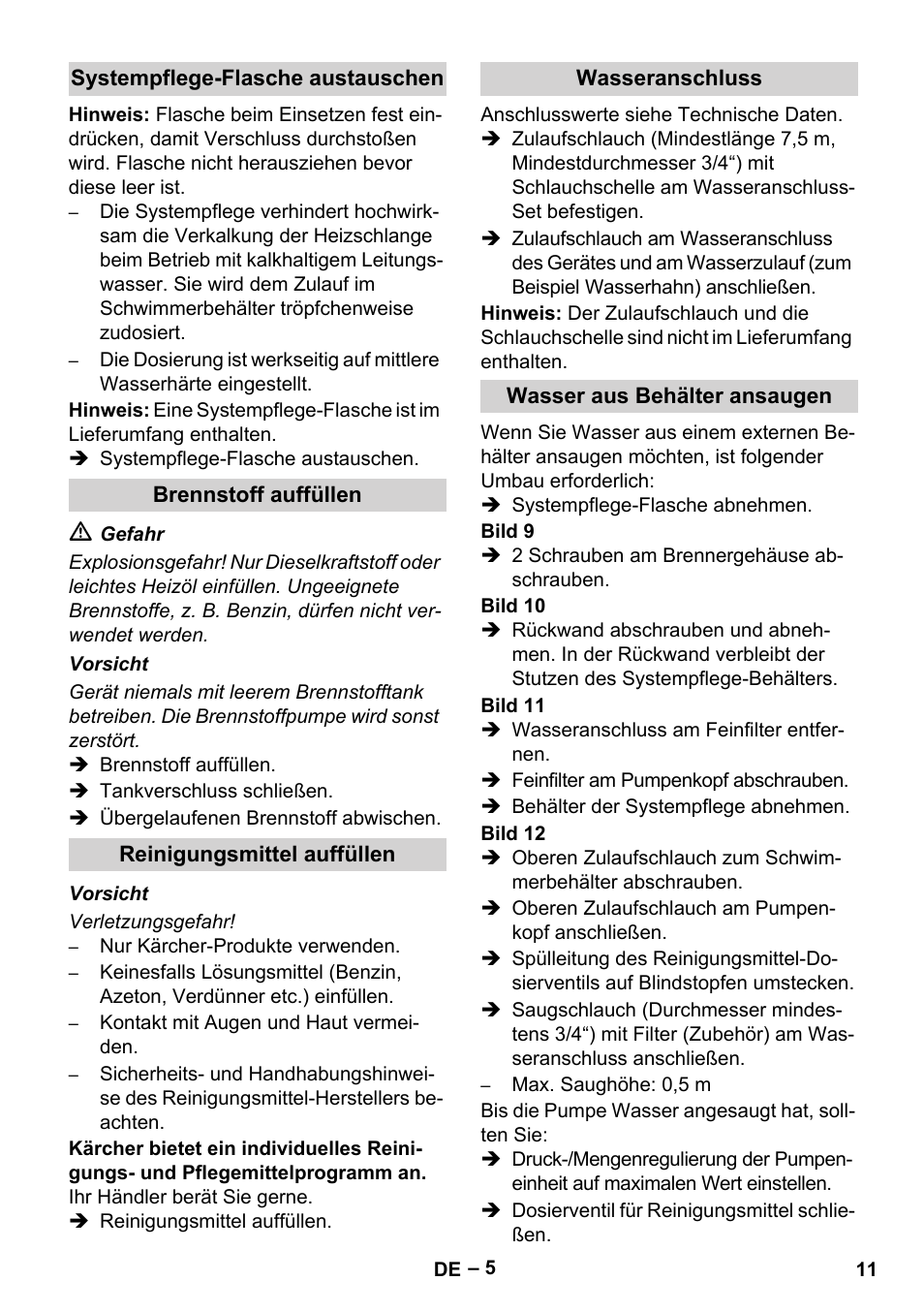 Karcher HDS 7-16 4C Basic User Manual | Page 11 / 376