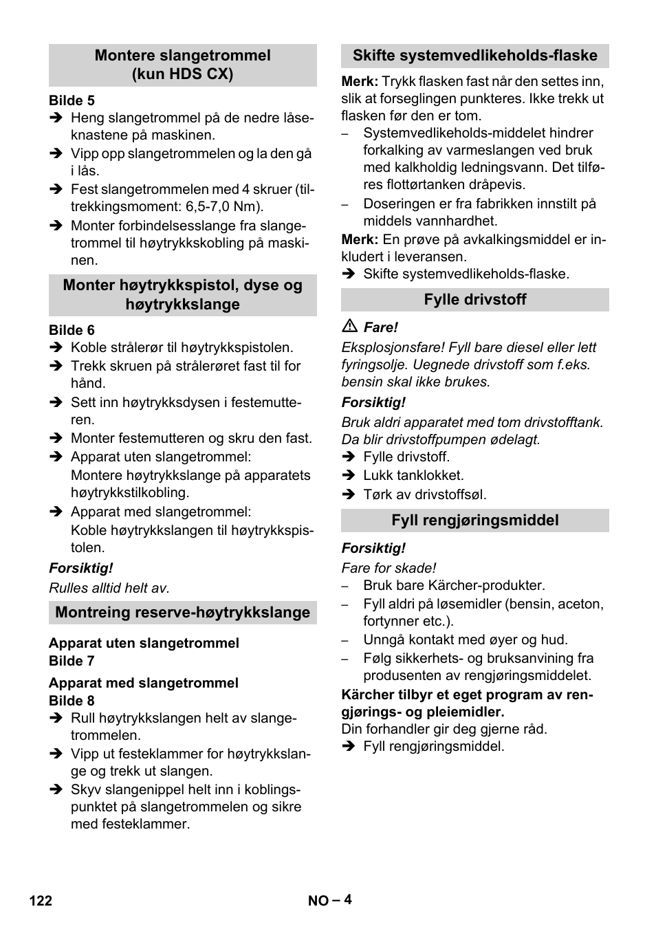 Karcher HDS 7-16 4C Basic User Manual | Page 122 / 376