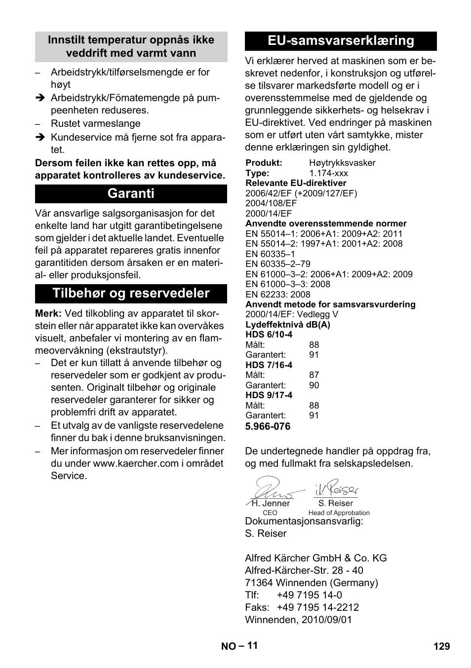 Karcher HDS 7-16 4C Basic User Manual | Page 129 / 376