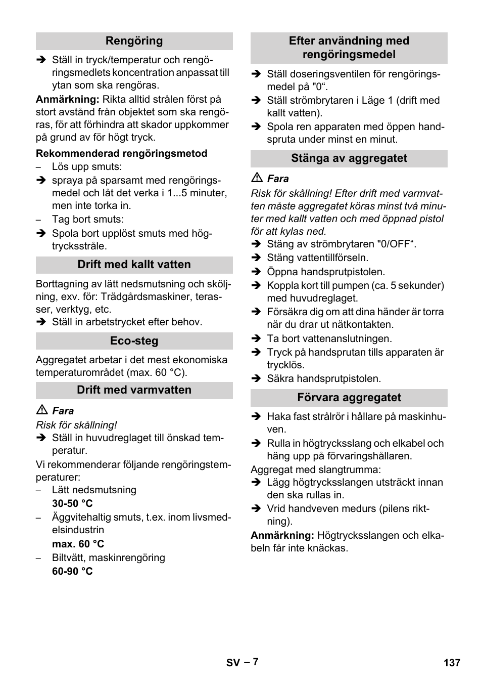 Karcher HDS 7-16 4C Basic User Manual | Page 137 / 376