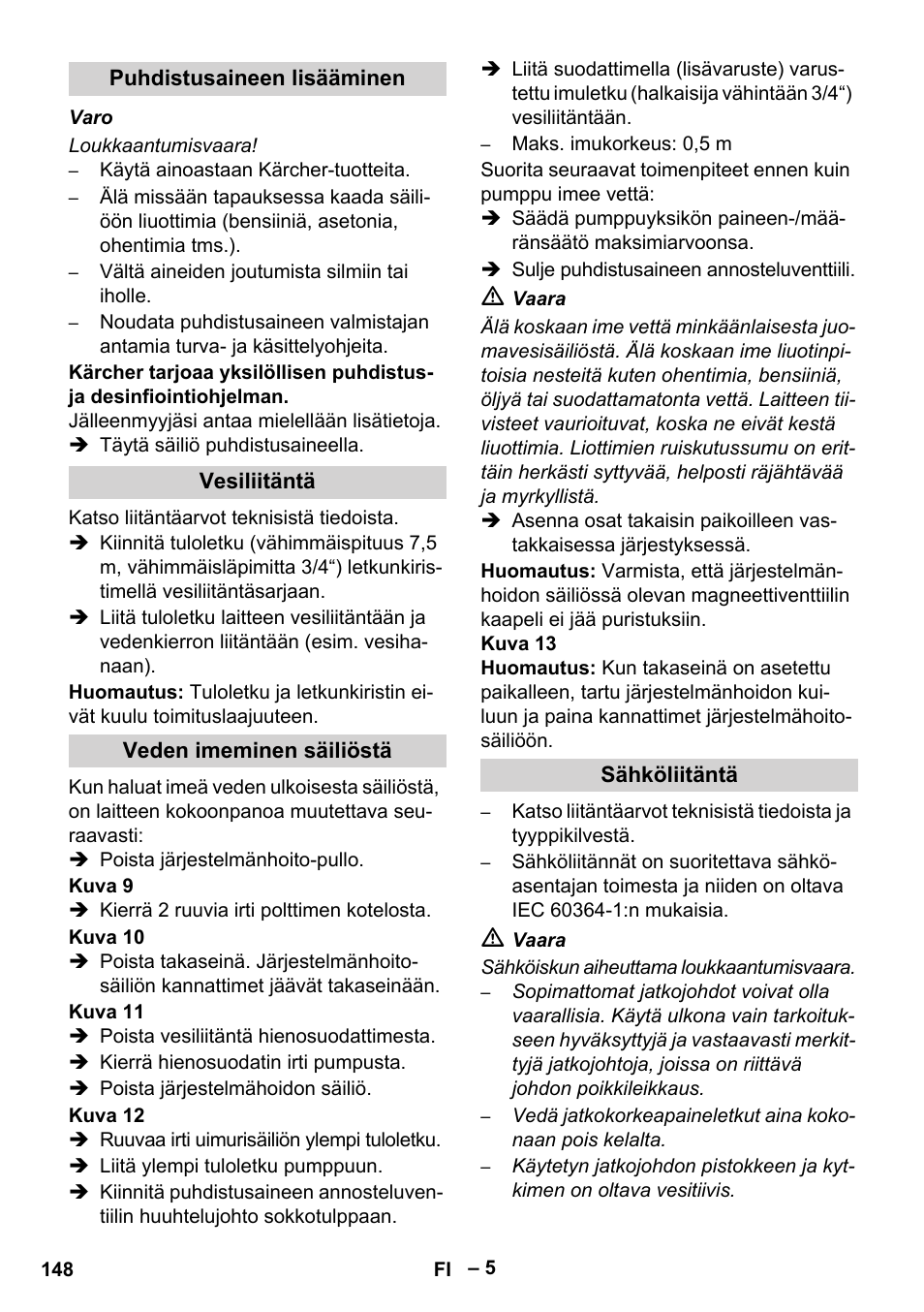 Karcher HDS 7-16 4C Basic User Manual | Page 148 / 376