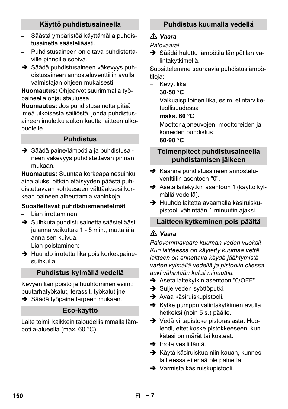 Karcher HDS 7-16 4C Basic User Manual | Page 150 / 376