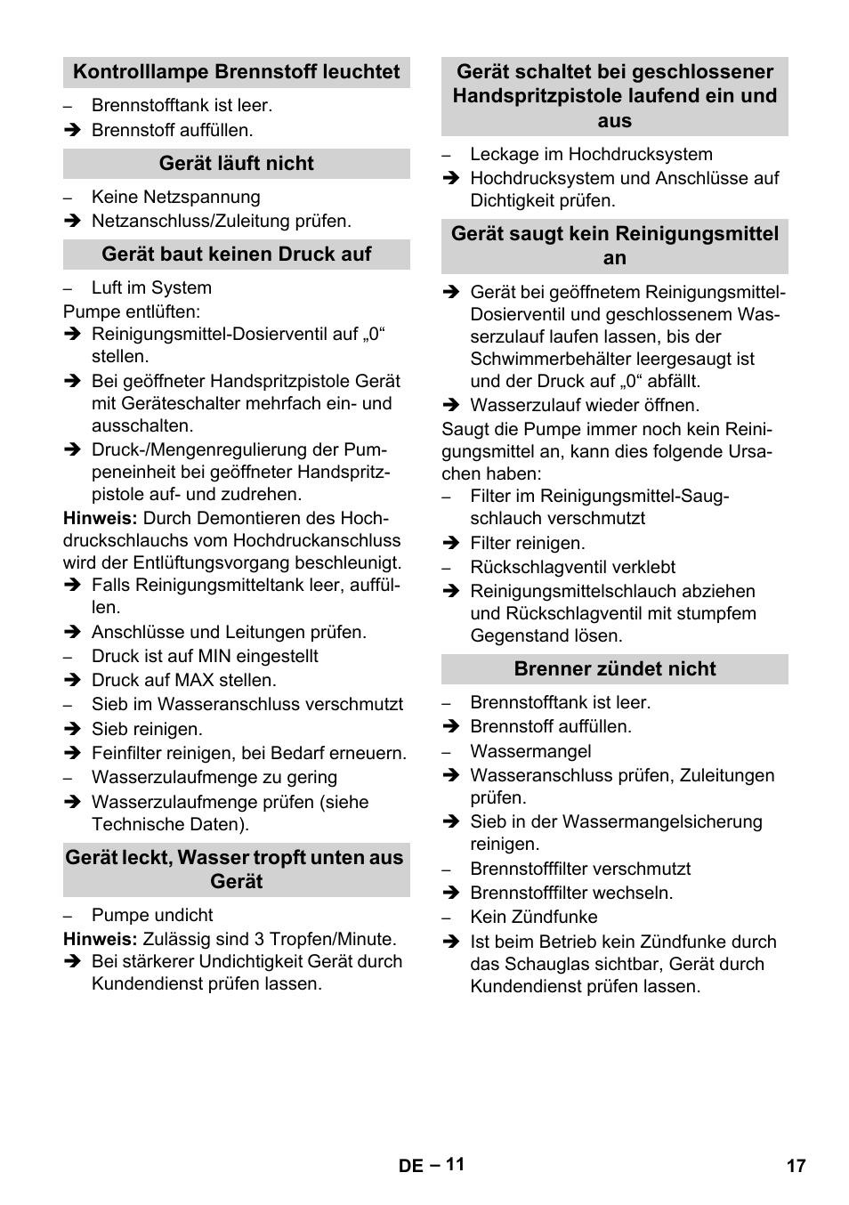 Karcher HDS 7-16 4C Basic User Manual | Page 17 / 376