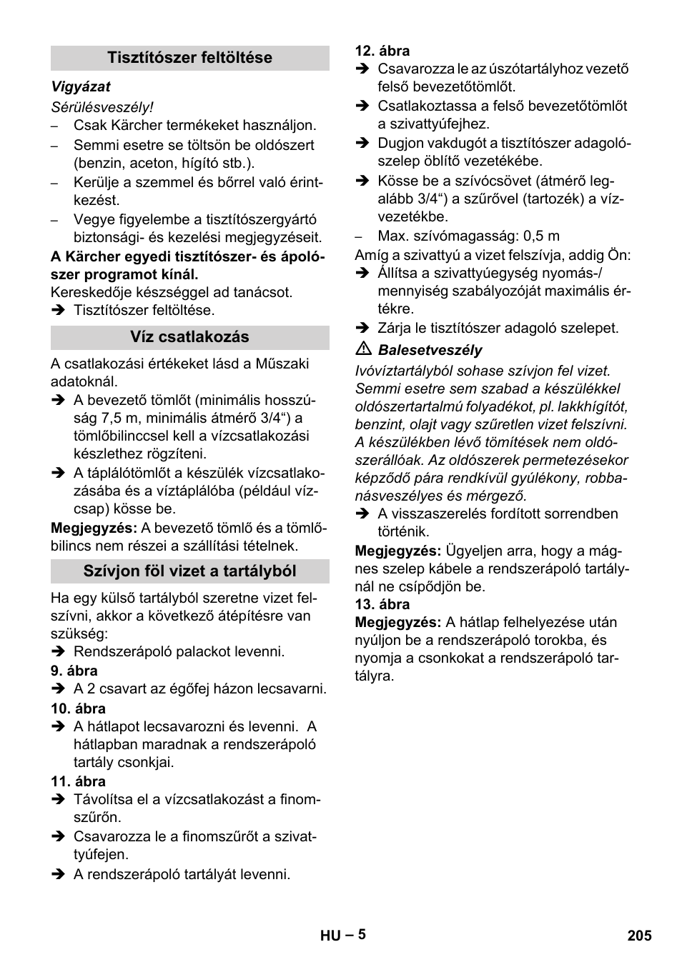 Karcher HDS 7-16 4C Basic User Manual | Page 205 / 376