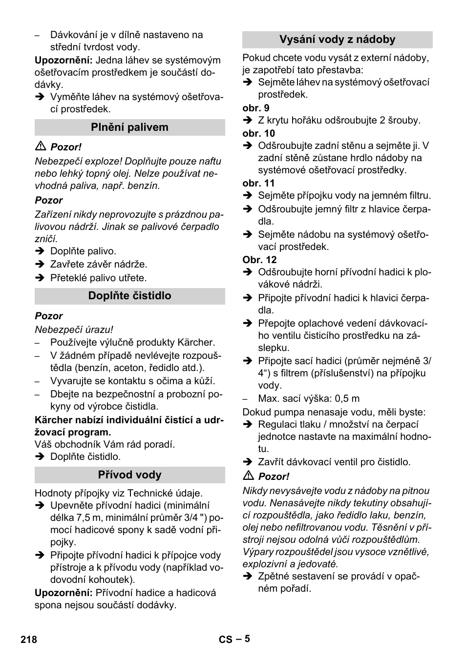 Karcher HDS 7-16 4C Basic User Manual | Page 218 / 376