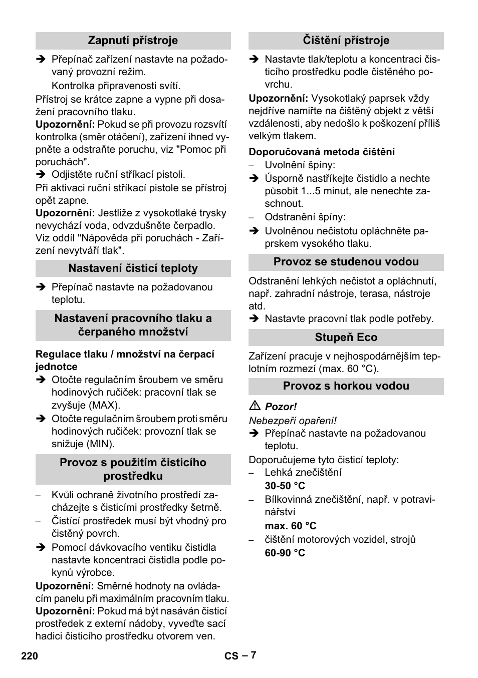 Karcher HDS 7-16 4C Basic User Manual | Page 220 / 376