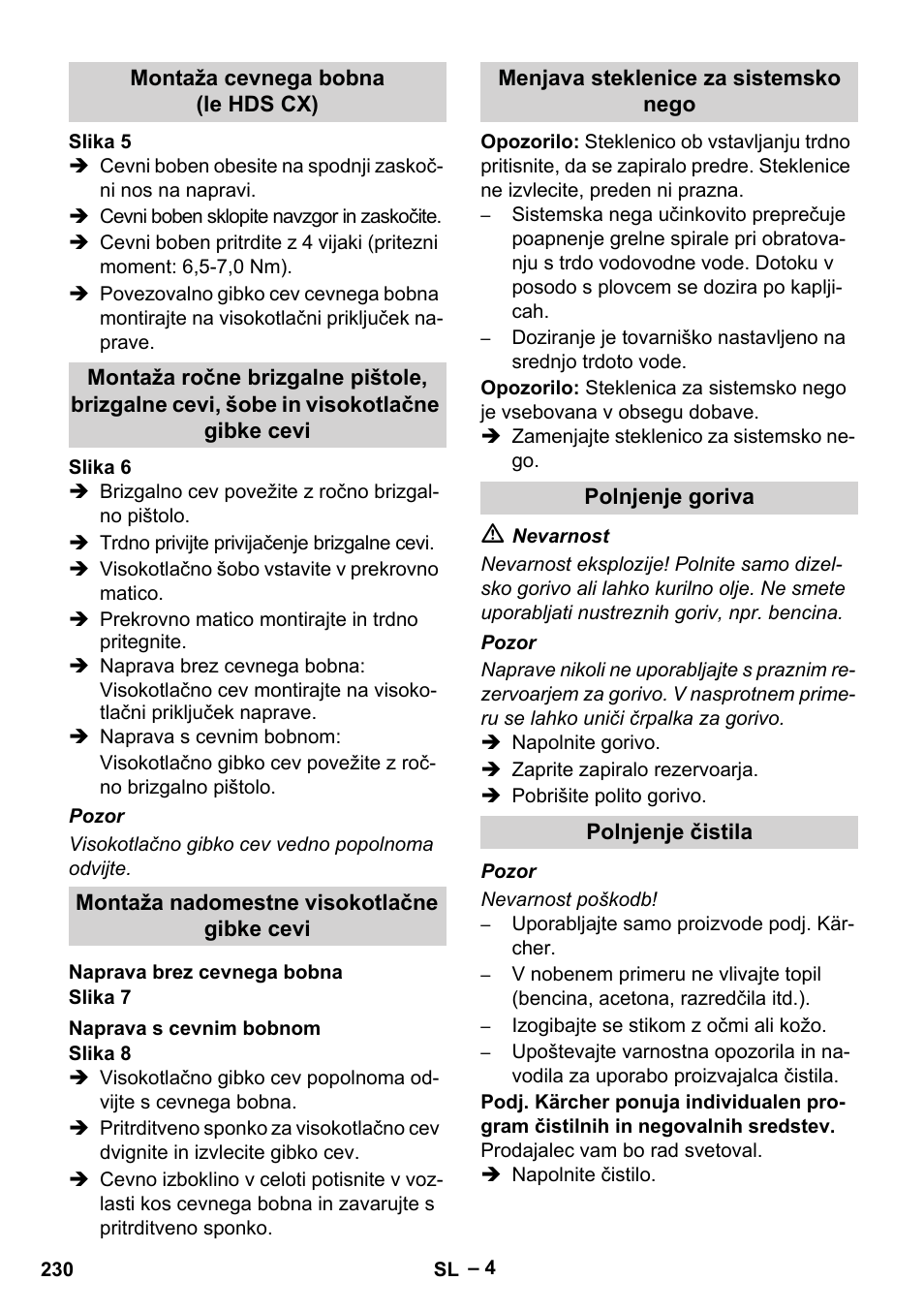 Karcher HDS 7-16 4C Basic User Manual | Page 230 / 376