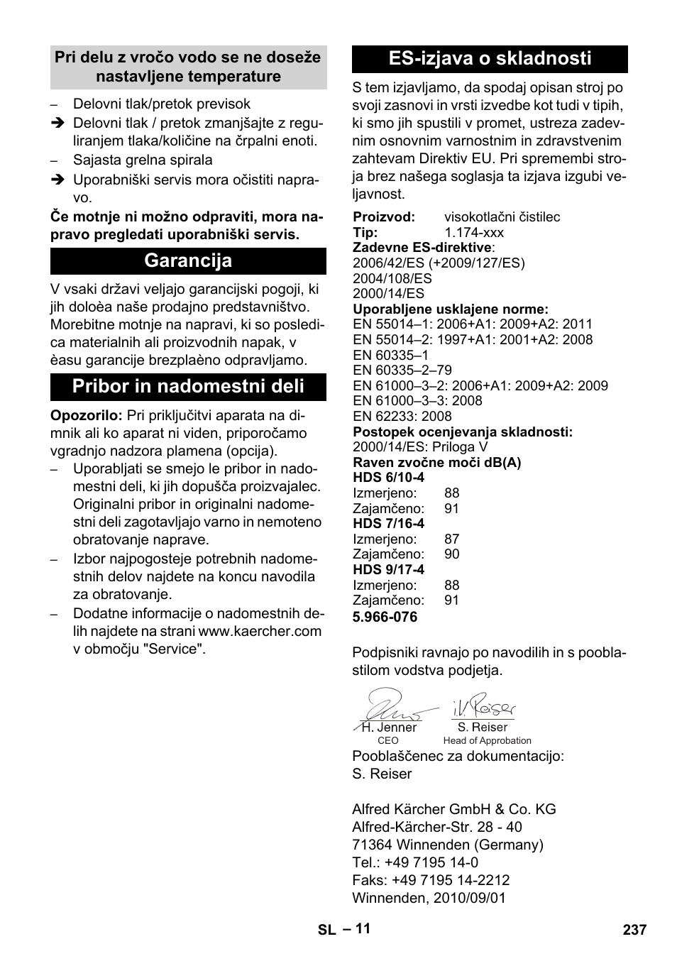 Karcher HDS 7-16 4C Basic User Manual | Page 237 / 376