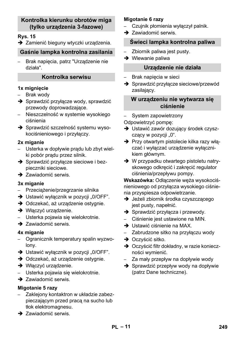 Karcher HDS 7-16 4C Basic User Manual | Page 249 / 376