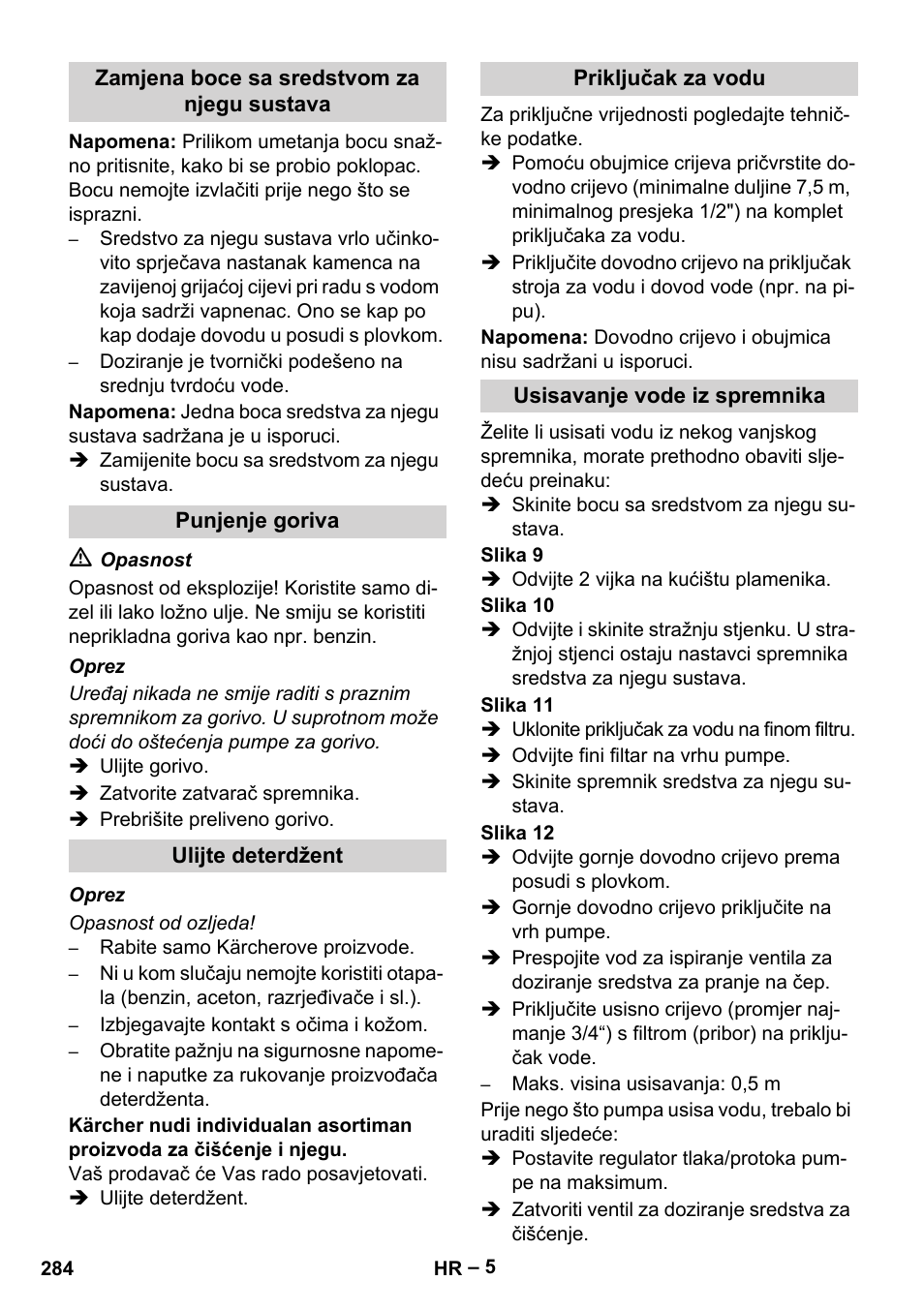 Karcher HDS 7-16 4C Basic User Manual | Page 284 / 376
