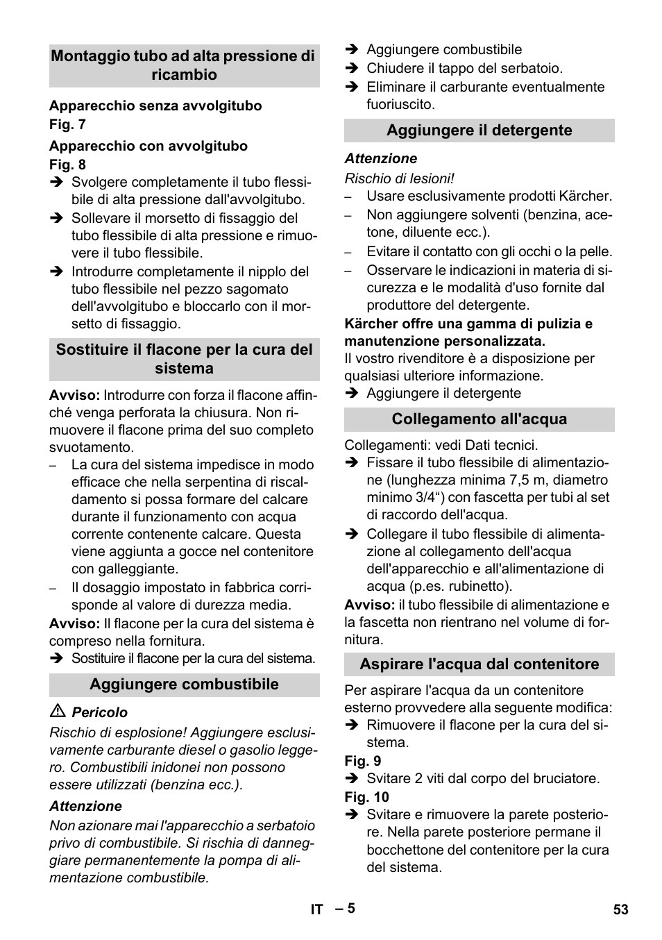 Karcher HDS 7-16 4C Basic User Manual | Page 53 / 376