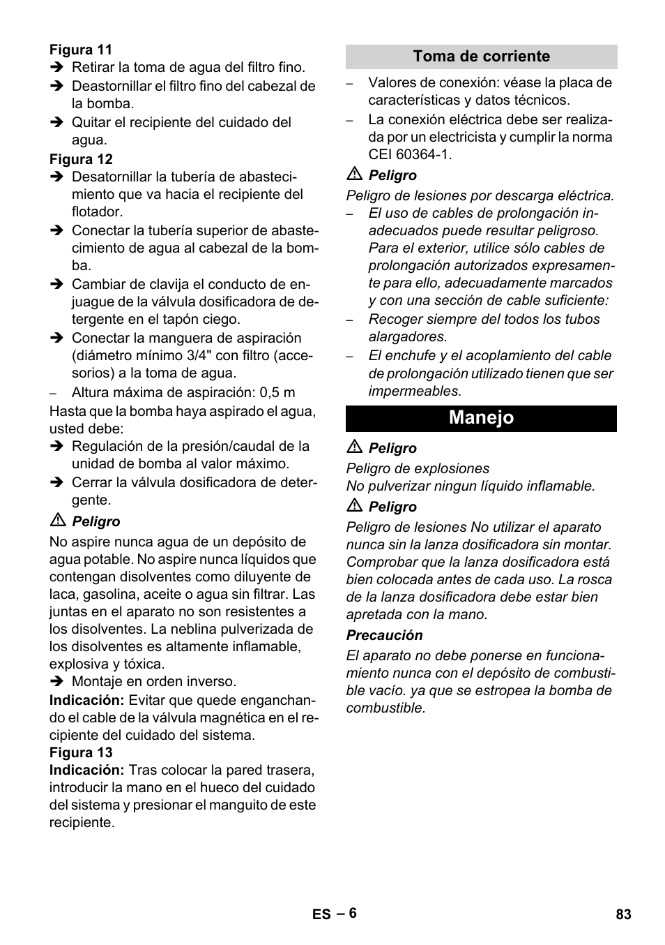 Manejo | Karcher HDS 7-16 4C Basic User Manual | Page 83 / 376