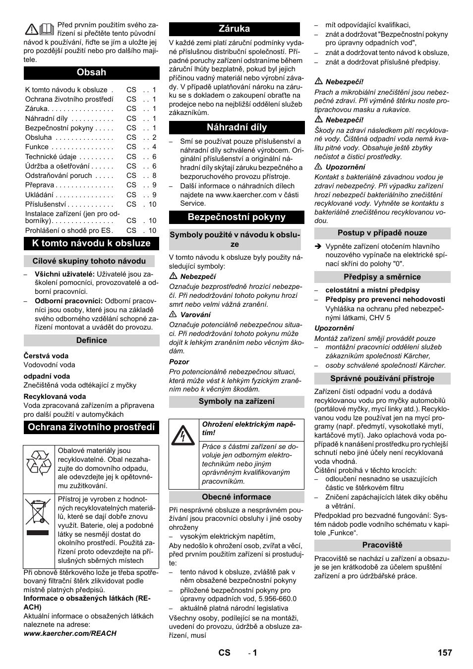 Karcher Système de recyclage des eaux usées WRP 16000 User Manual | Page 157 / 280