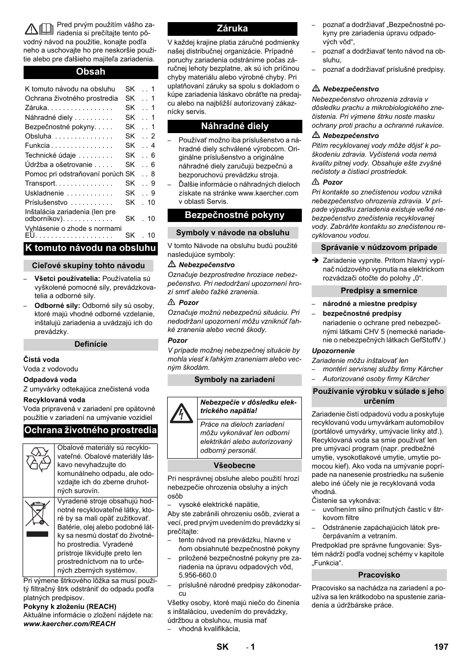 Karcher Système de recyclage des eaux usées WRP 16000 User Manual | Page 197 / 280