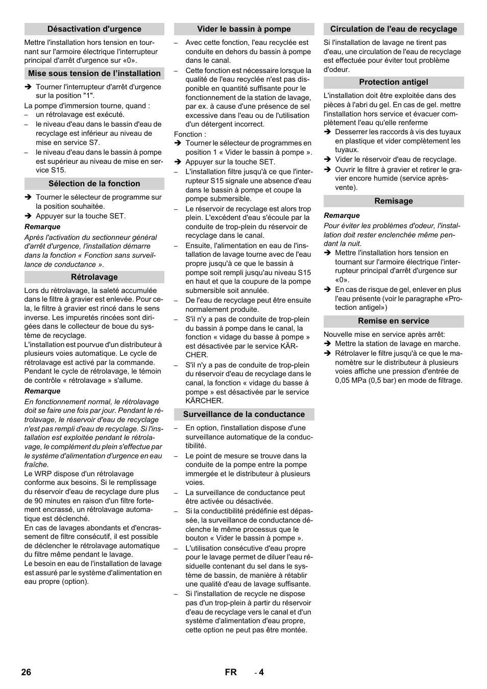 Karcher Système de recyclage des eaux usées WRP 16000 User Manual | Page 26 / 280